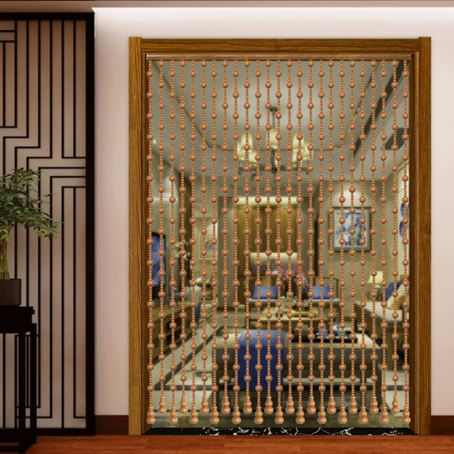 NESLAY Wooden Beaded Curtains for Room Dividers