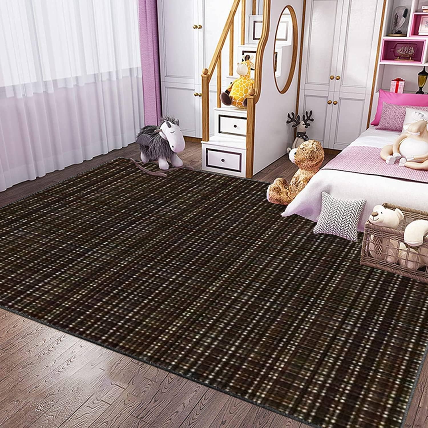 Modern 3D Design Area Rug with Non-Slip Surface