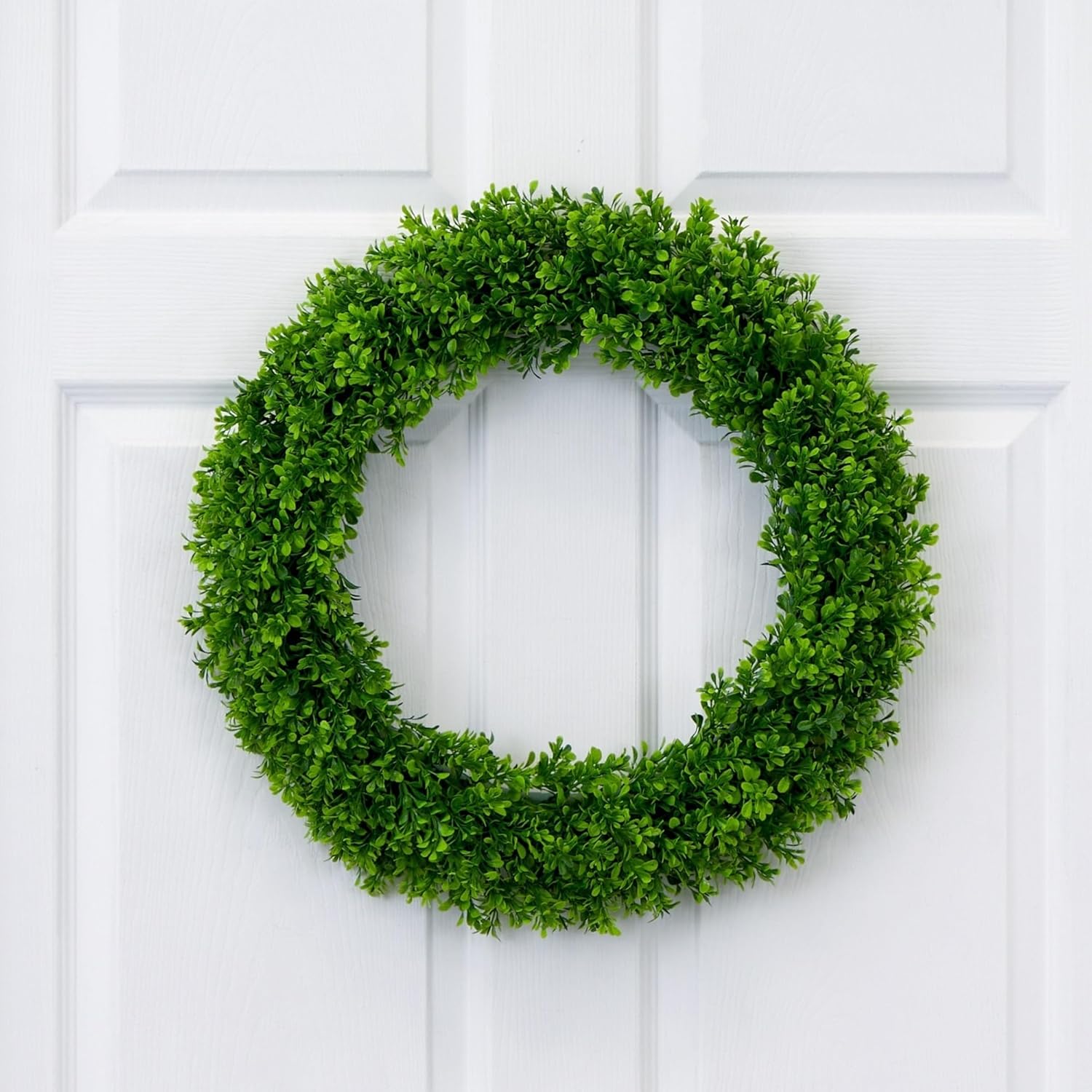 Nearly Natural 20in Artificial Boxwood Wreath
