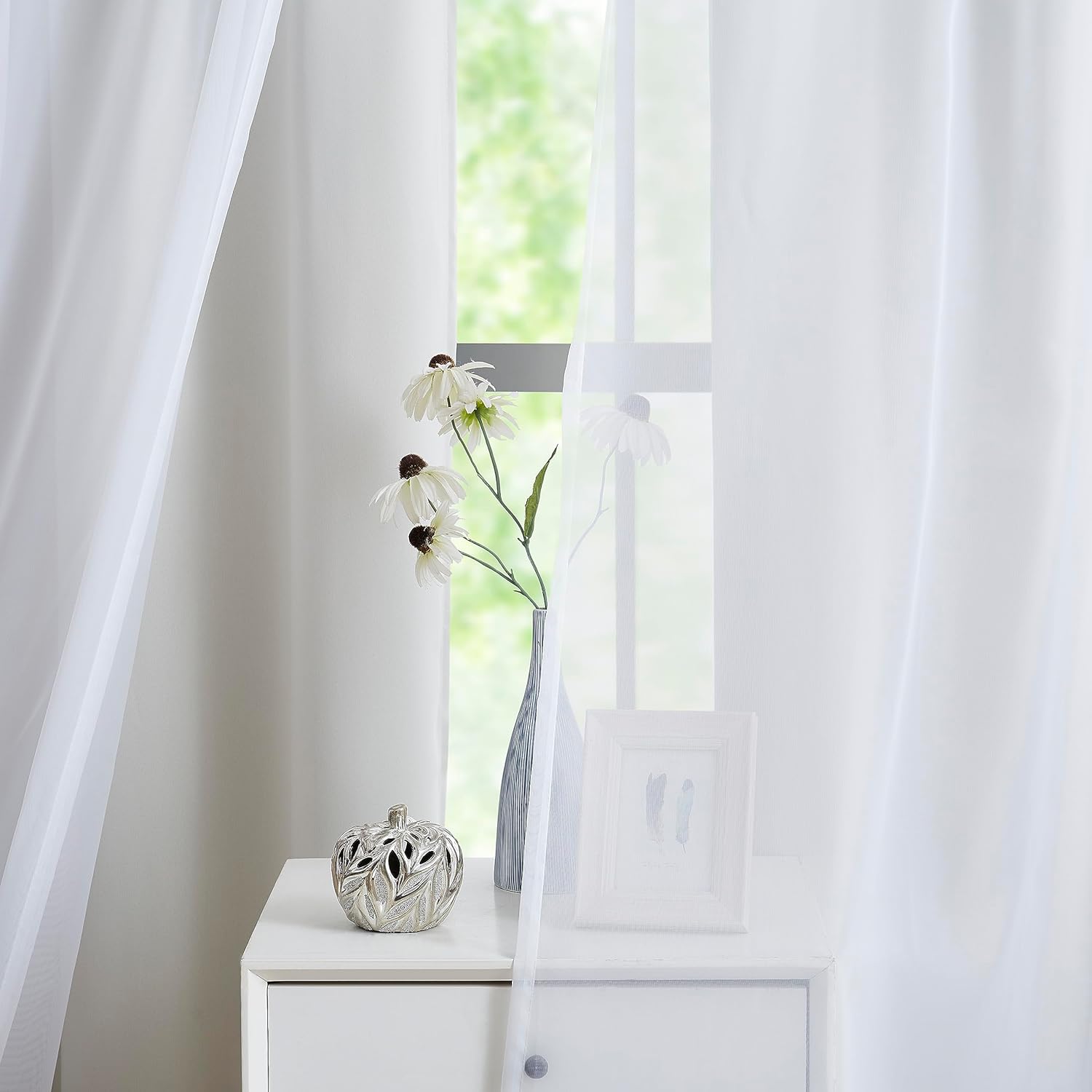 Lotusolution Beige Blackout Curtains Set 4Pcs