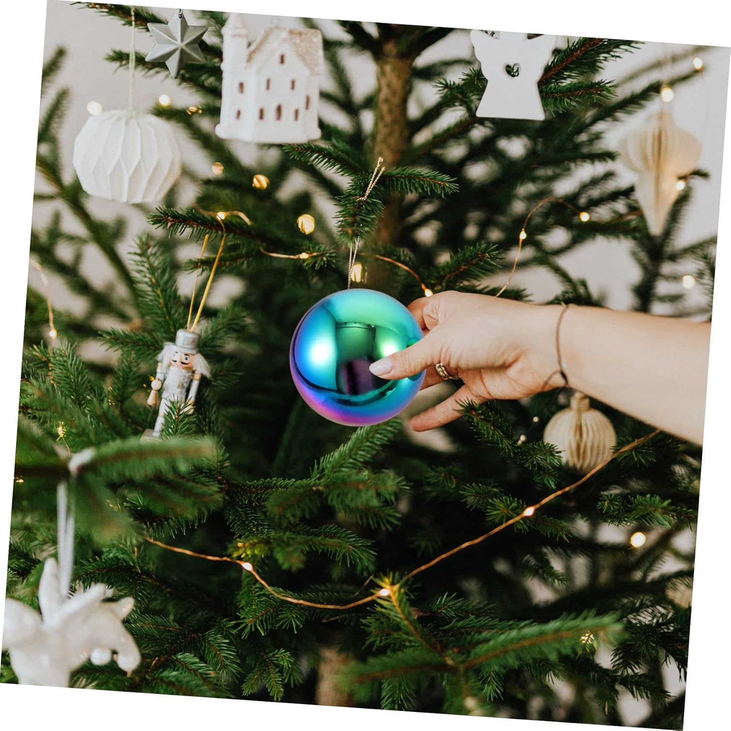 PRETYZOOM 3pcs Stainless Steel Balls Wall Decor for Garden and Home