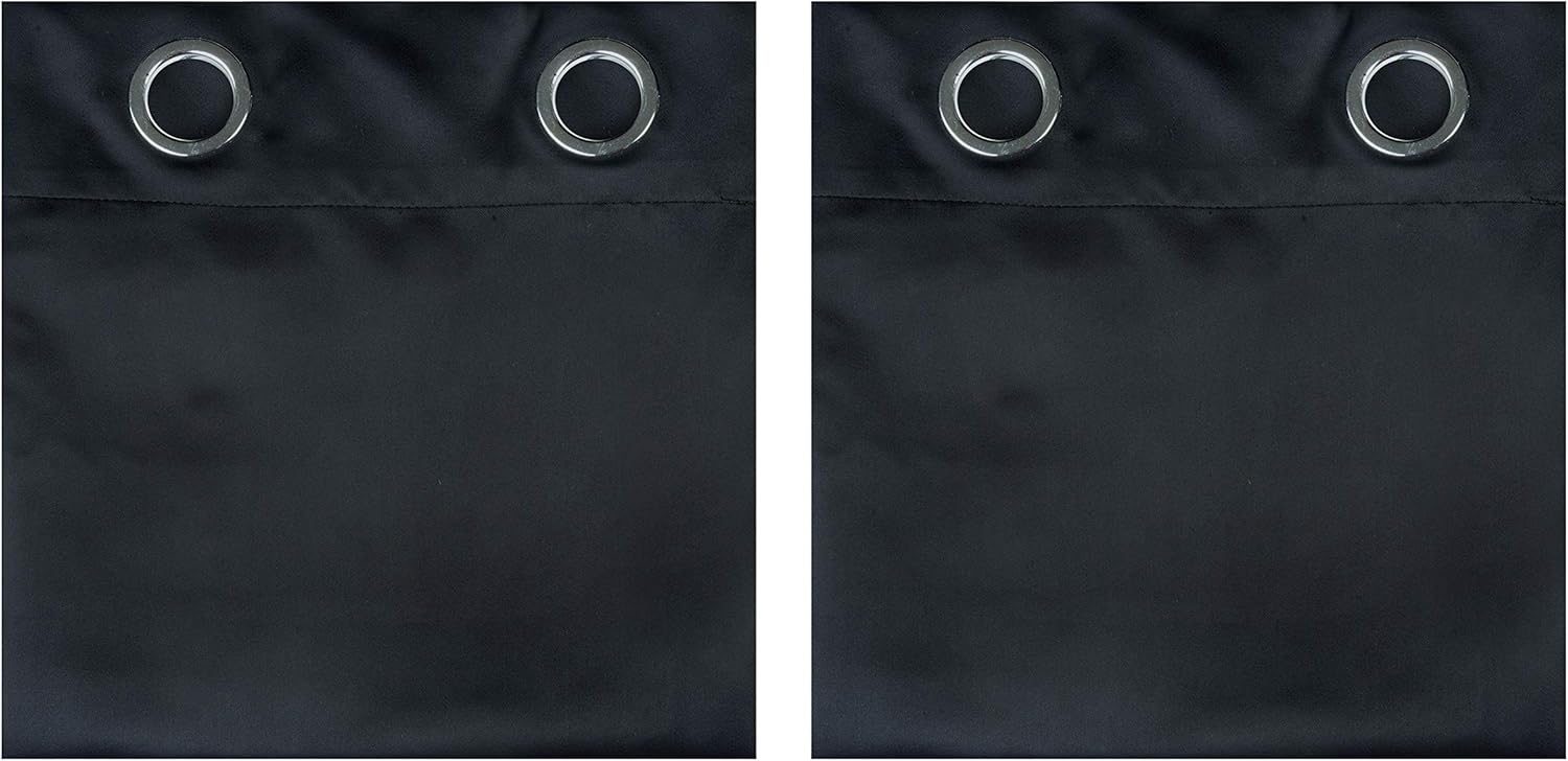 MDS Blackout Curtain Panels 42x54 Inch Black