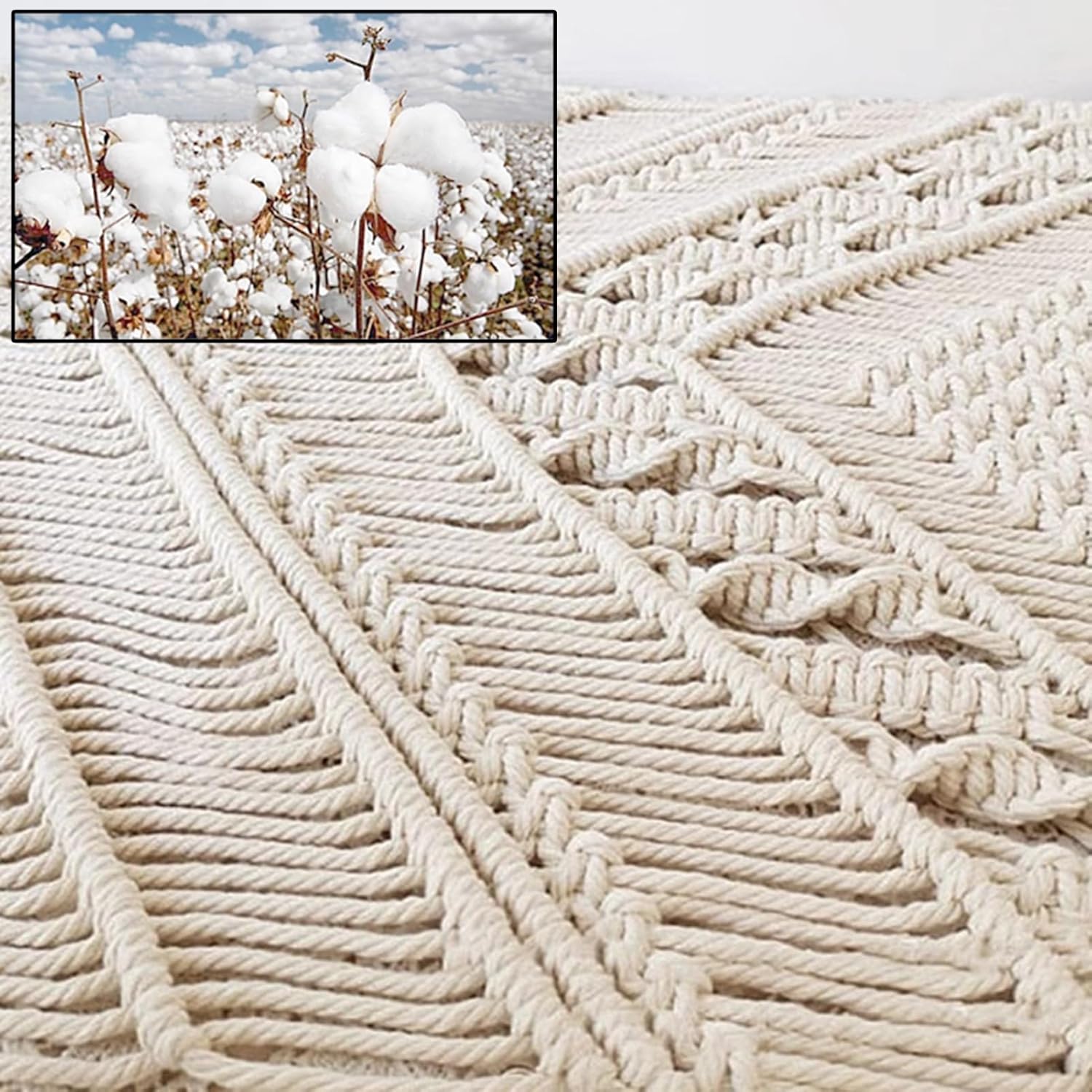 Macrame Curtains Cotton Macrame Wedding Backdrop Doorway Drapes