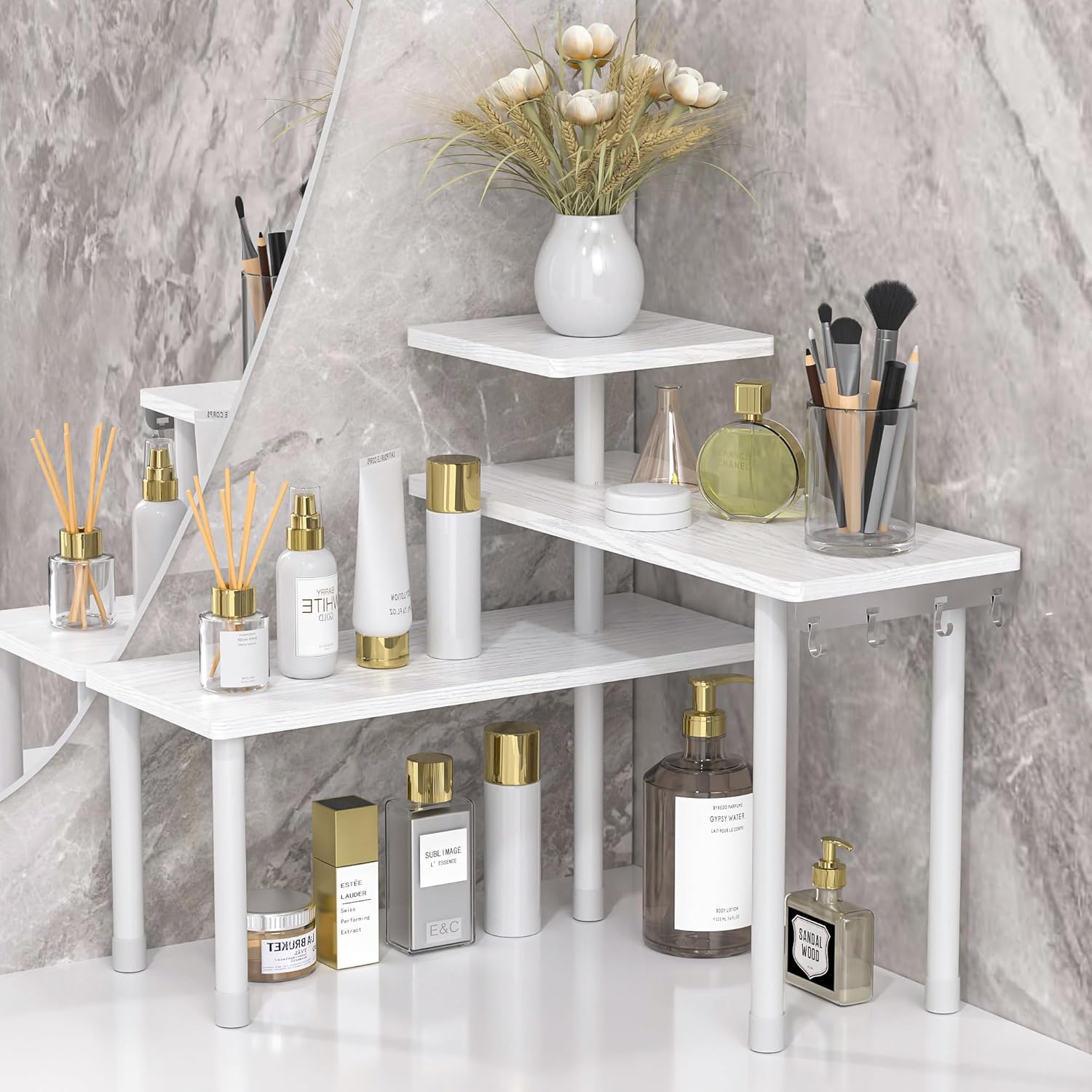 JayRex 3 Tier Bathroom Corner Shelf Organizer