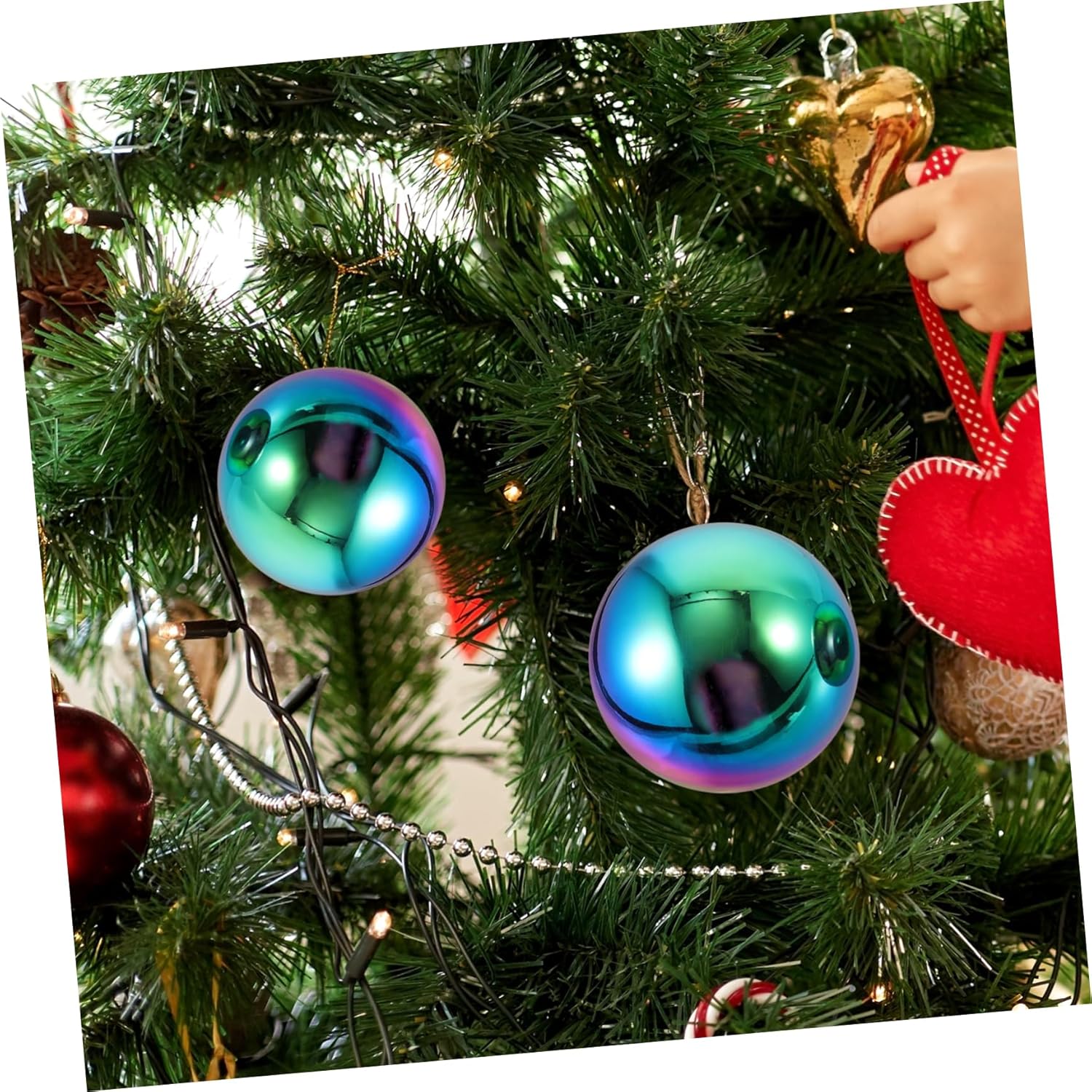 PRETYZOOM 3pcs Stainless Steel Balls Wall Decor for Garden and Home