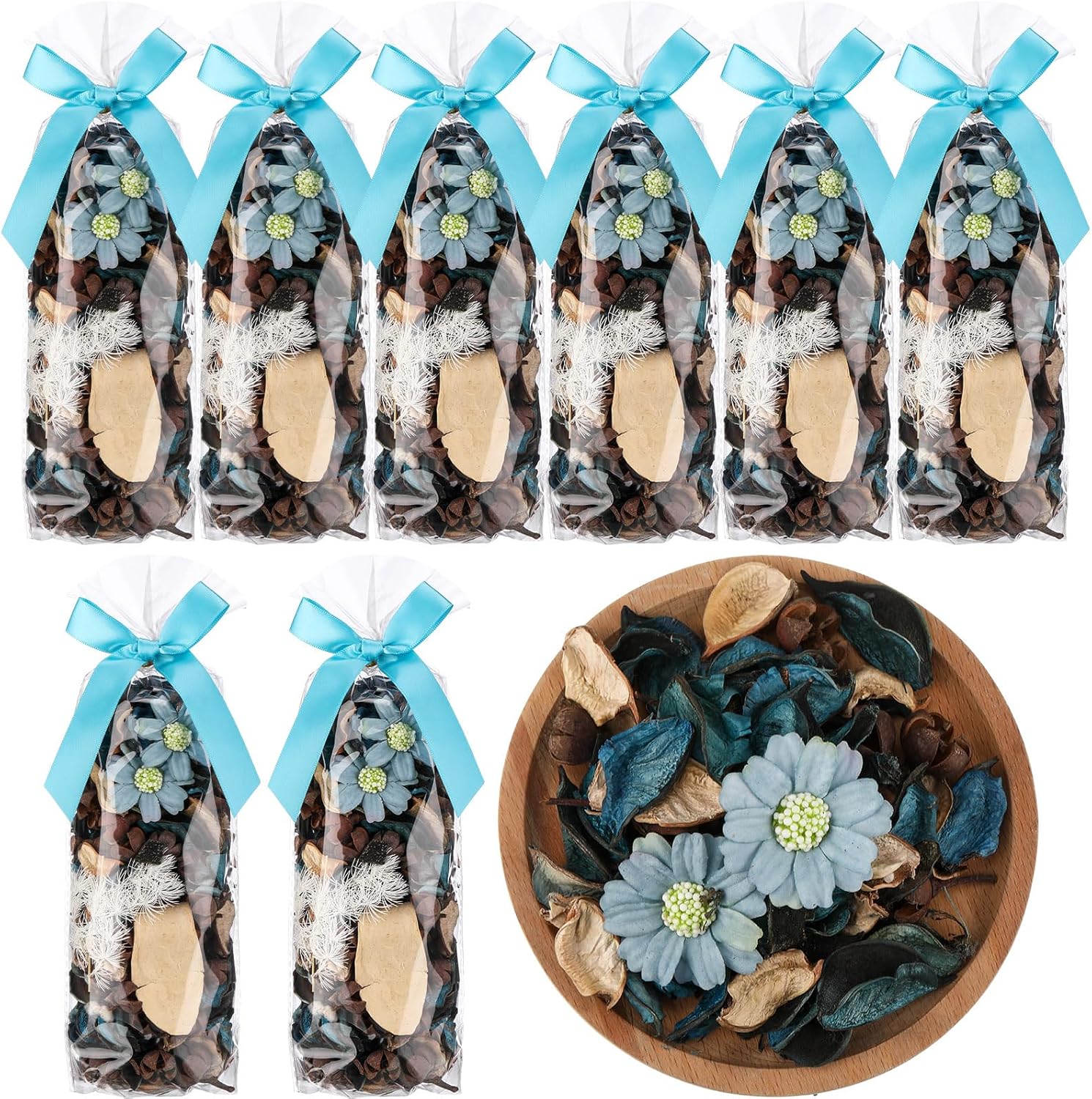Nuanchu Rose Scented Potpourri Bowl Filler Set