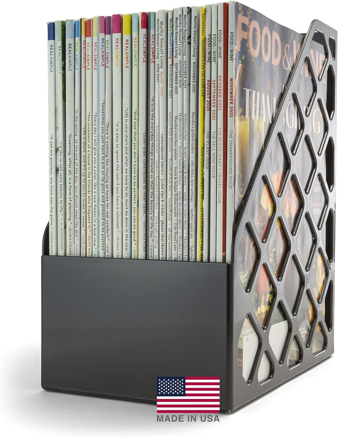 Officemate Recycled Magazine File Black 6 Pack