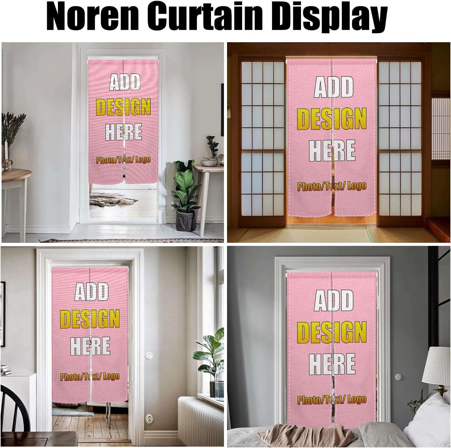 XMJJKUF Custom Noren Curtain for Doorway Decor