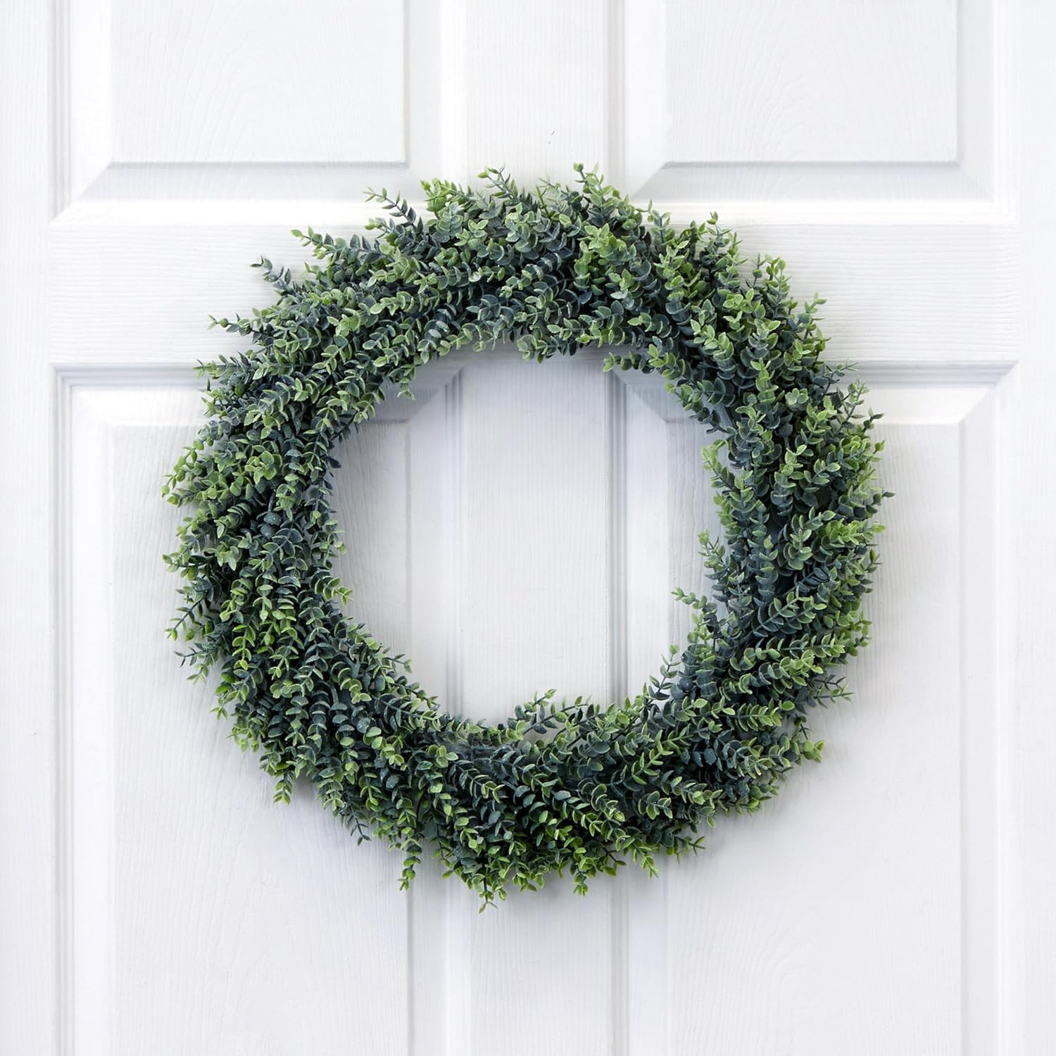 Nearly Natural 20in Artificial Eucalyptus Wreath