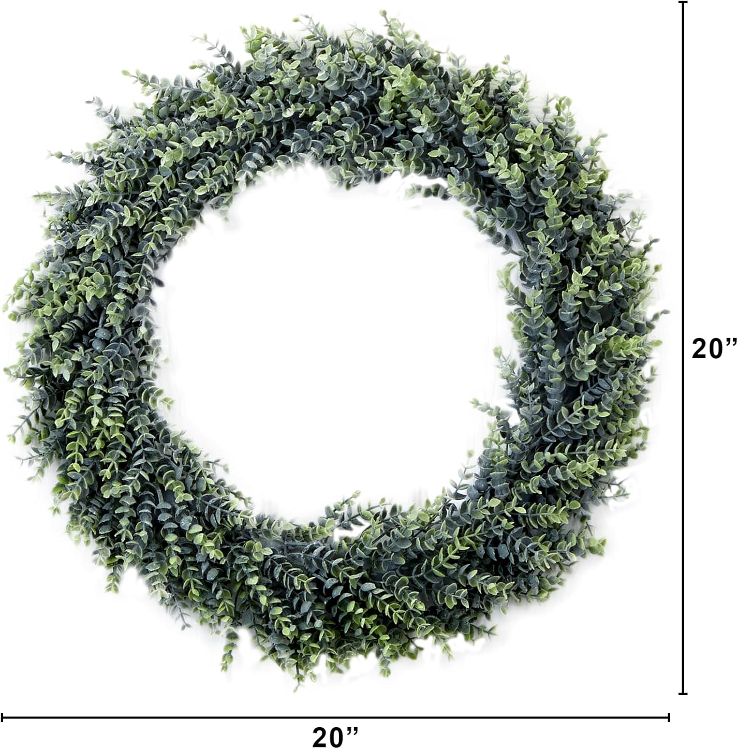 Nearly Natural 20in Artificial Eucalyptus Wreath