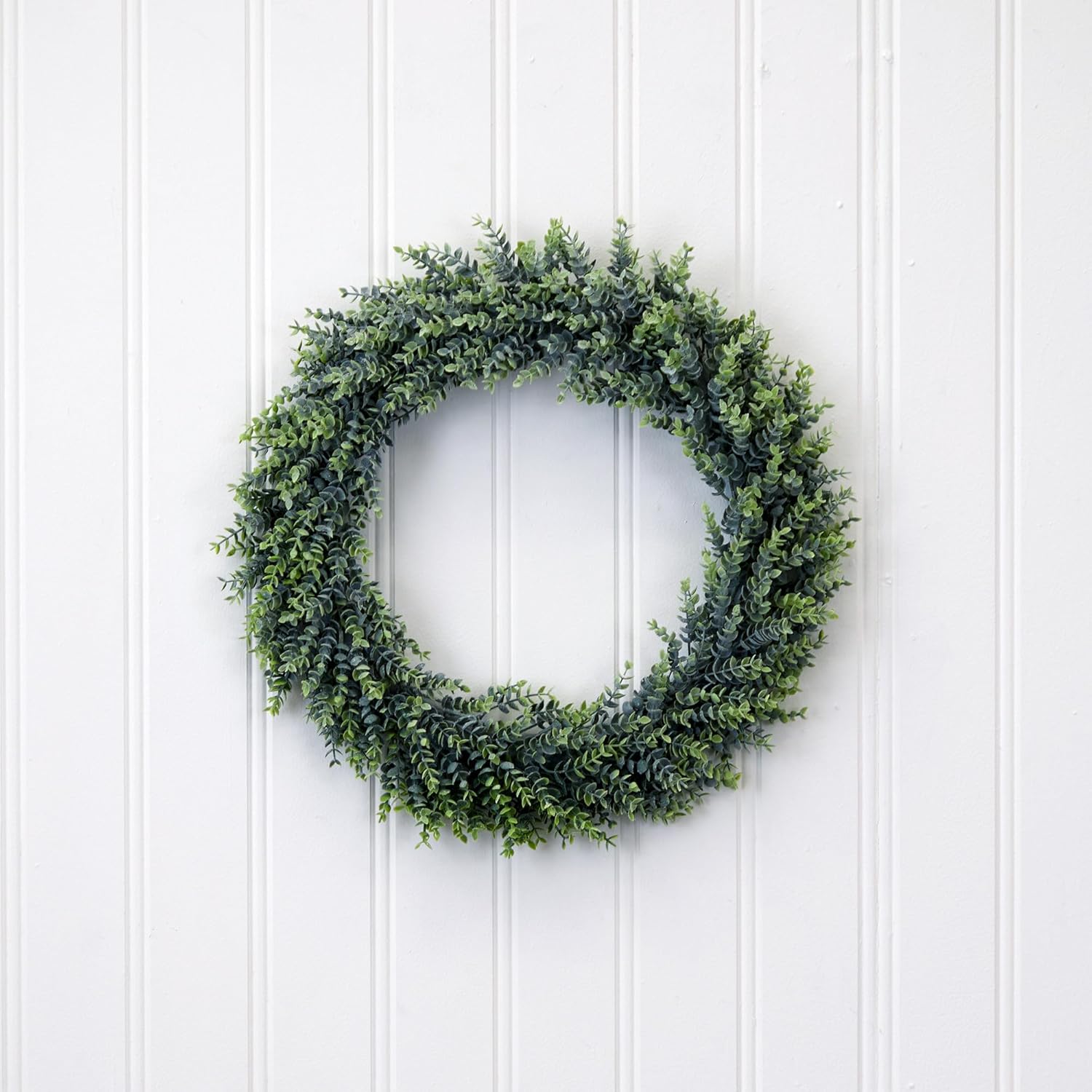Nearly Natural 20in Artificial Eucalyptus Wreath