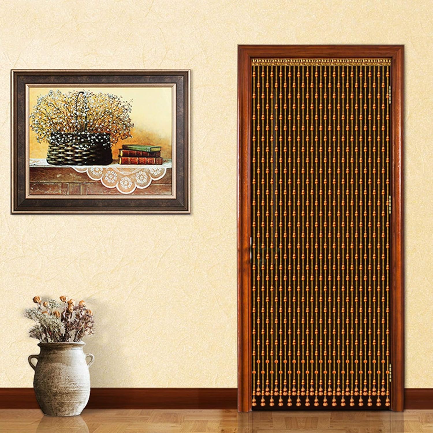 Wooden Bead Curtain for Doors and Windows