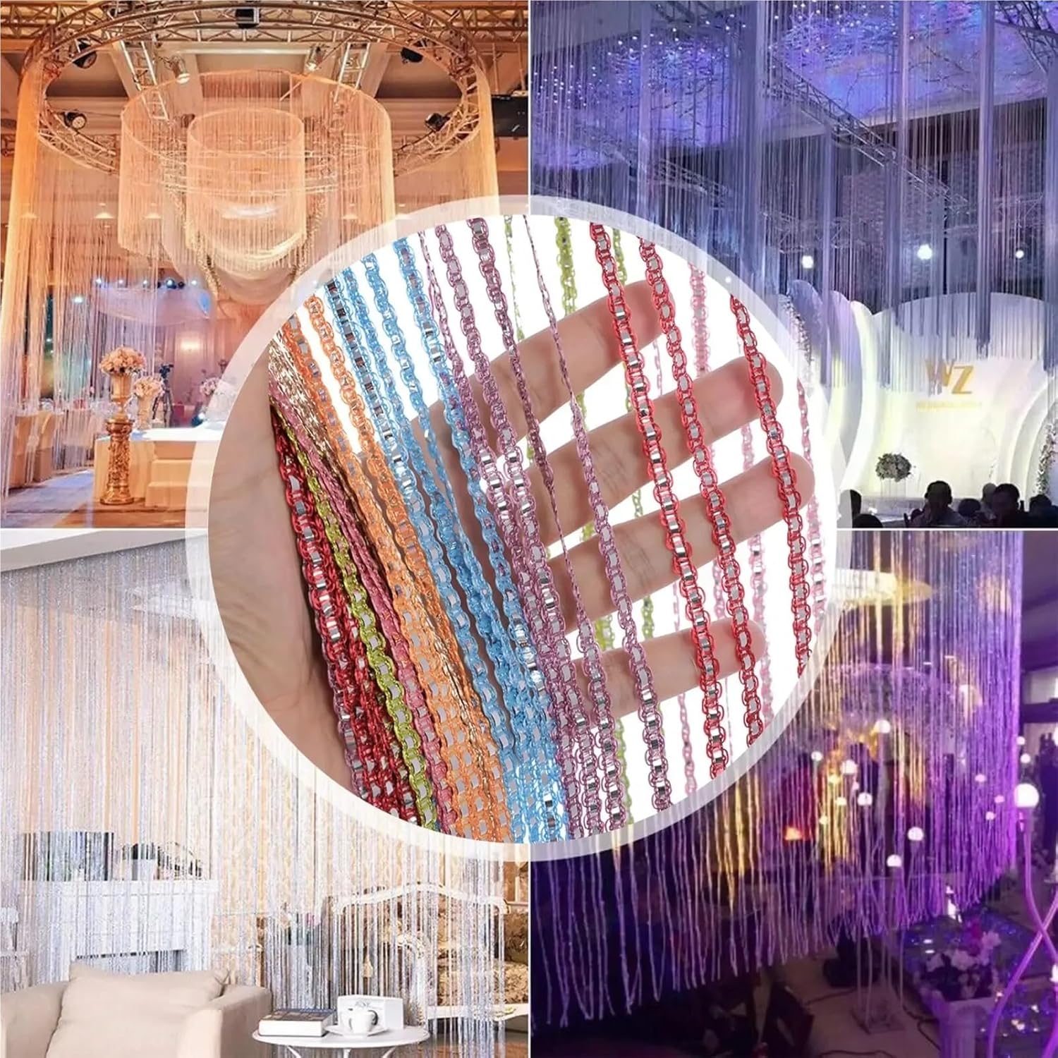 100x200cm Sequin Curtain for Doorway and Room Divider