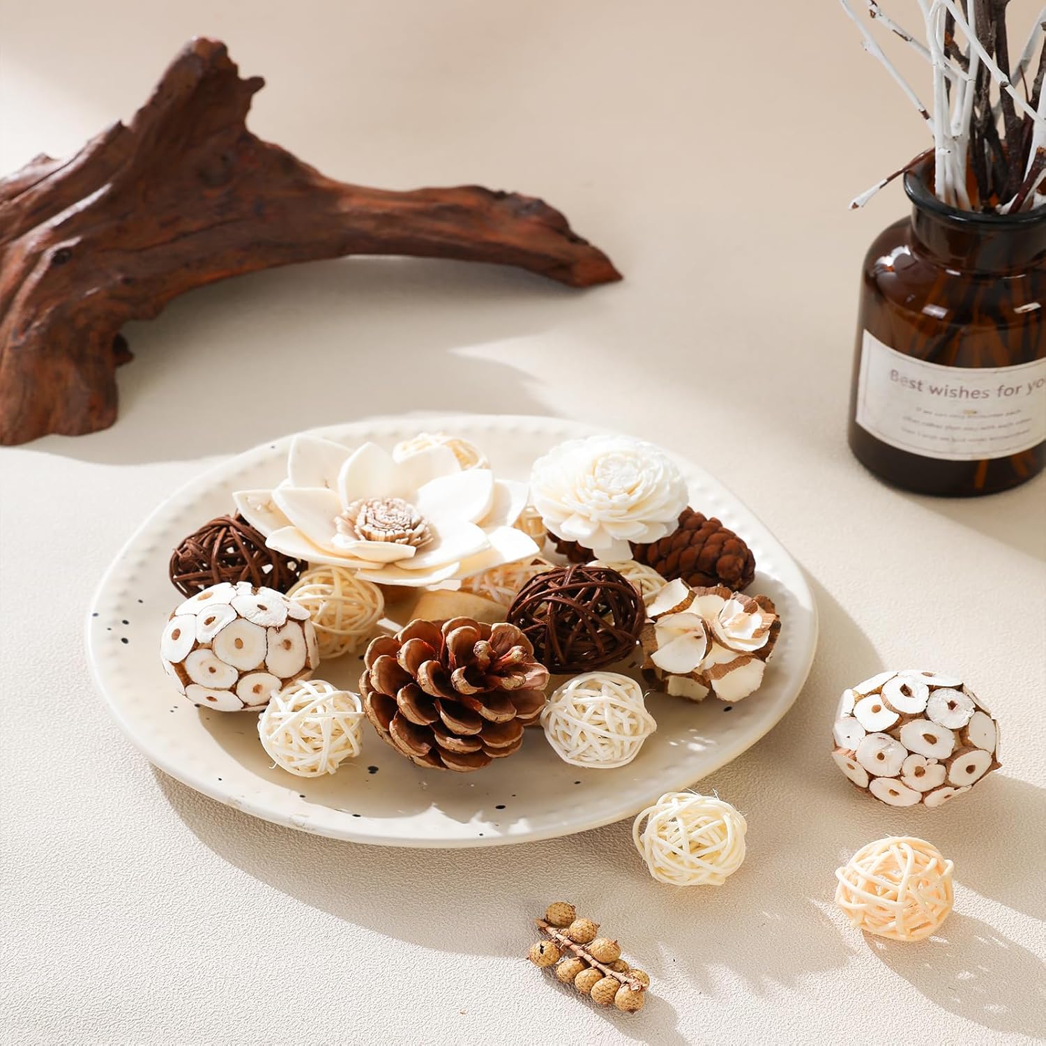 Vanilla Scented Potpourri Bowl Fillers Home Fragrance Decor