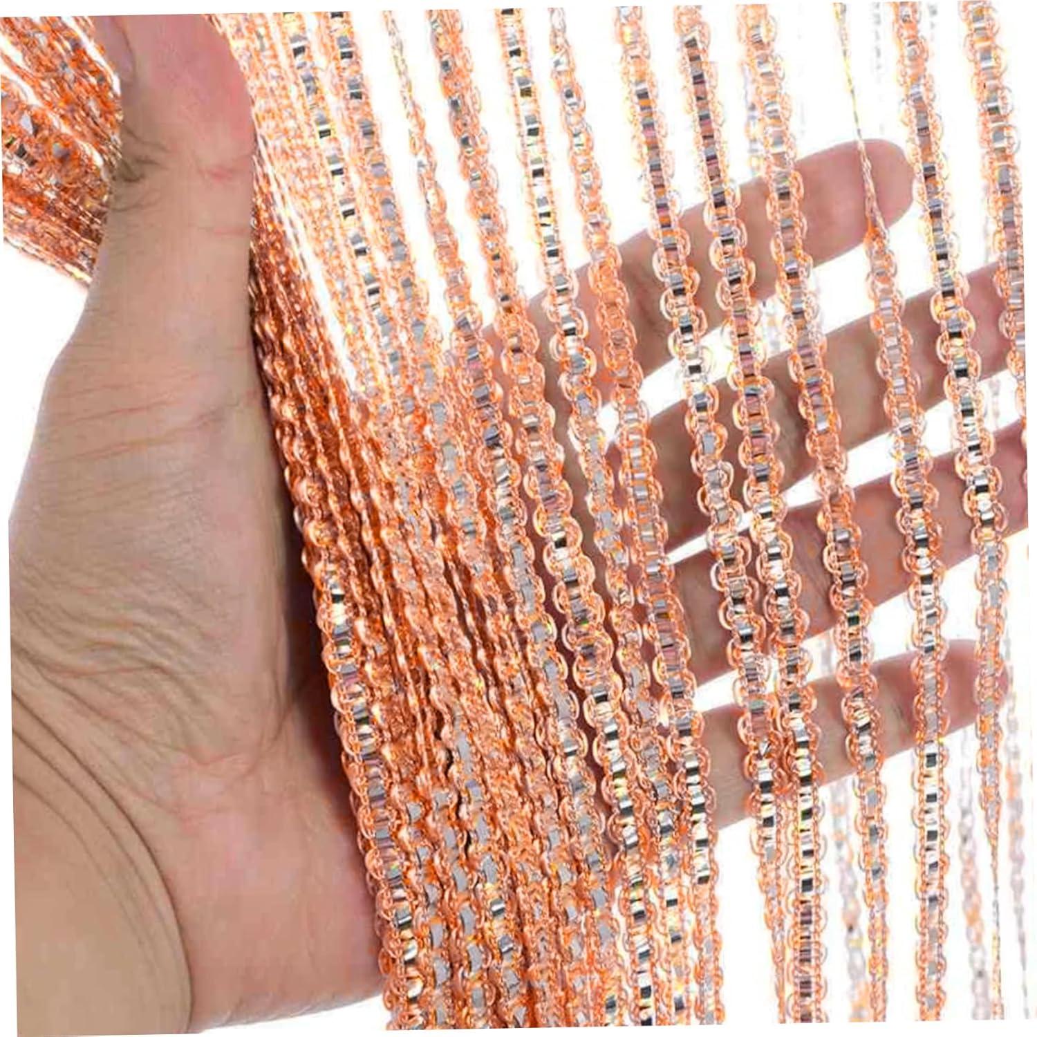 Shiny Door Beads Curtain 39x79 Orange