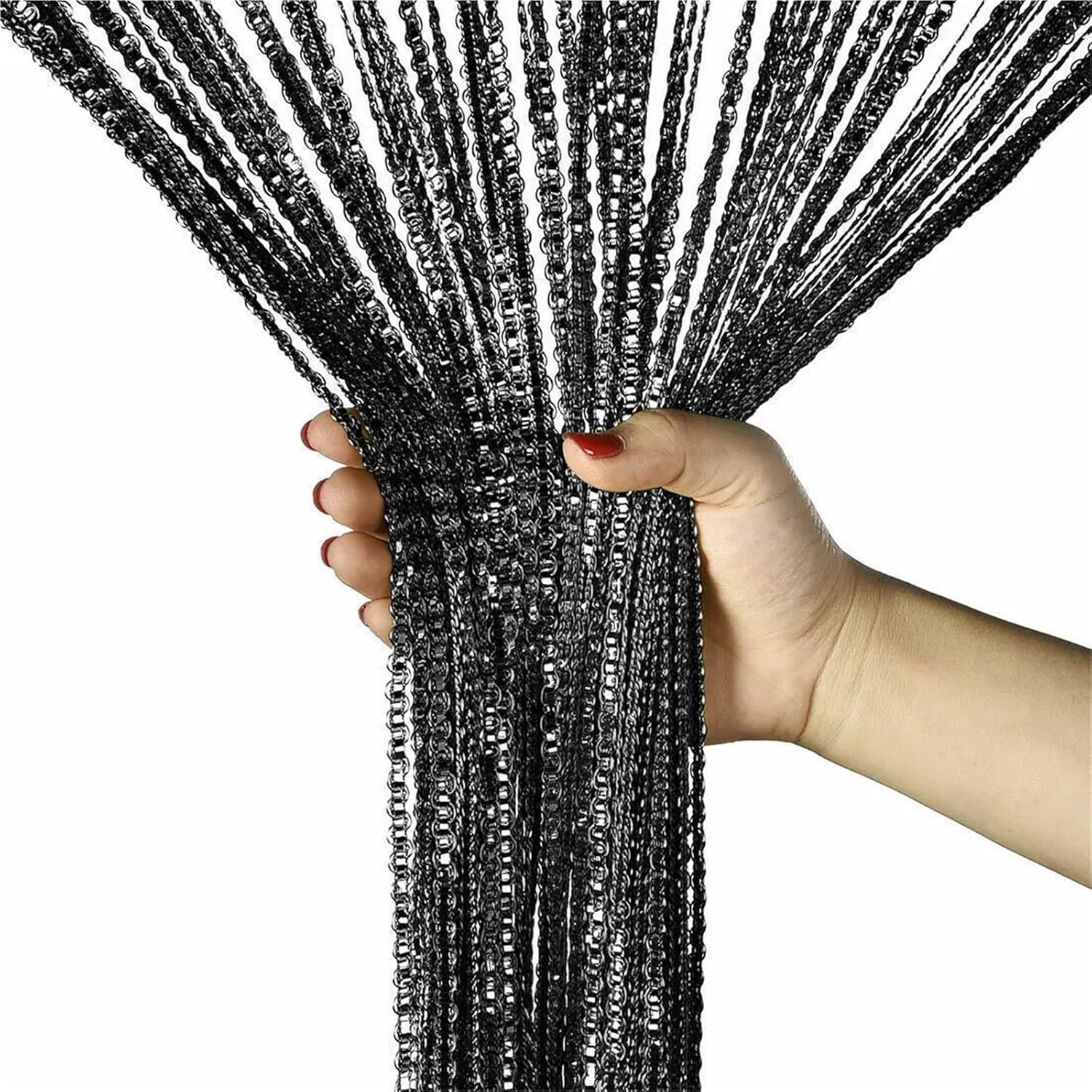 Colorful Shiny Tassel Fringe String Curtains for Doorways