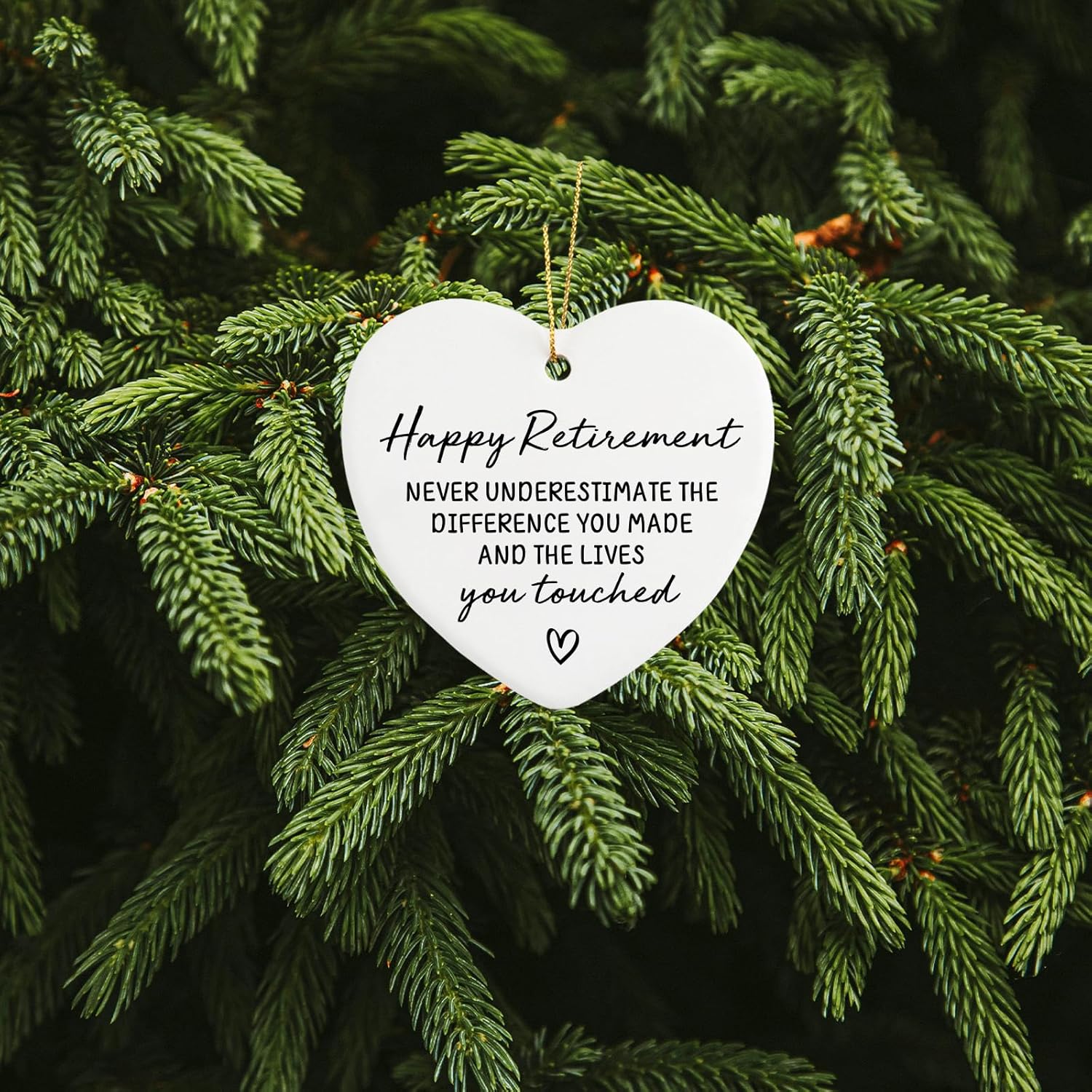 Retirement Gifts for Women Heart Shape Ornament Keepsake Sign
