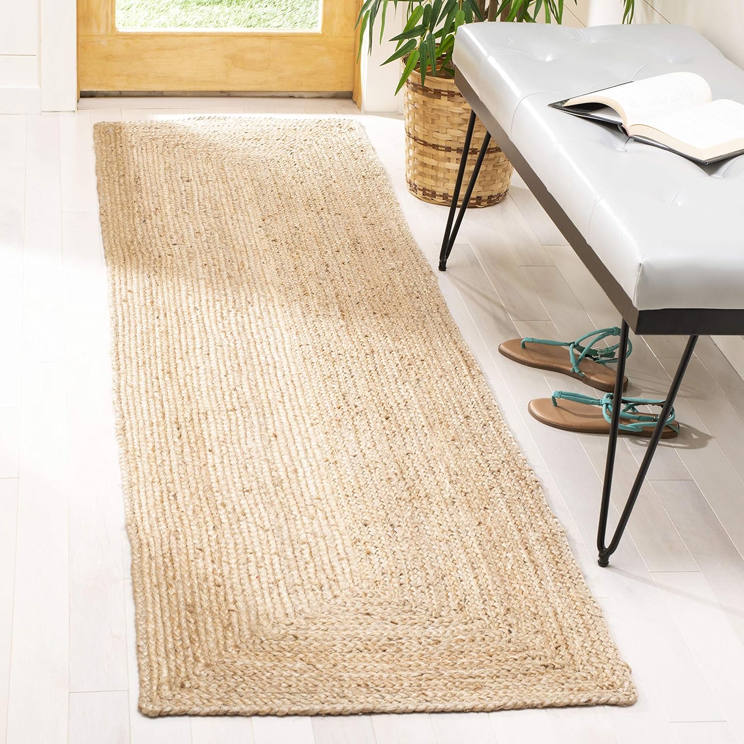 SAFAVIEH Cape Cod Runner Rug 23 x 8 Natural Handmade Jute
