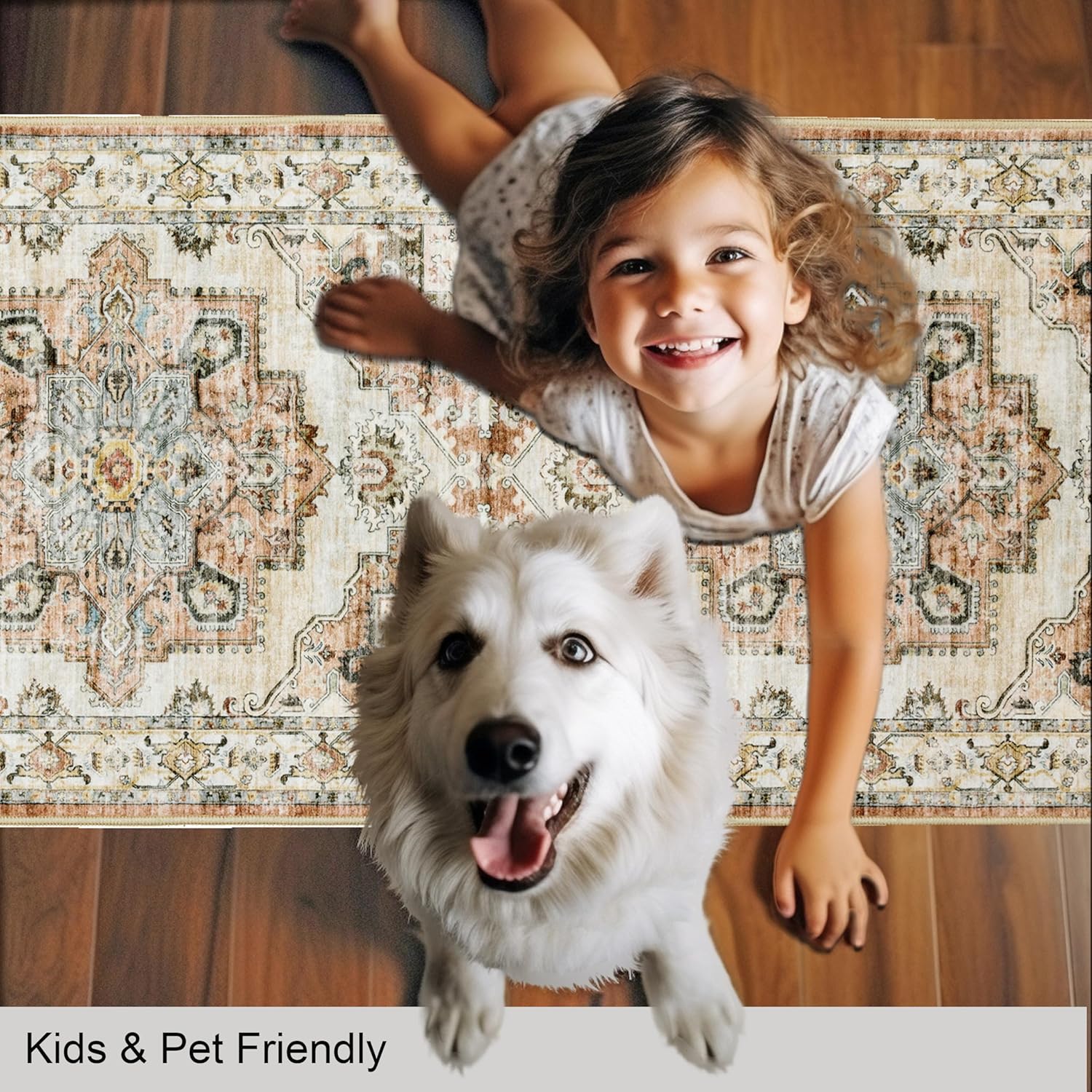 Washable Runner Rug 2x10 Non-Slip Kitchen Runner for Home