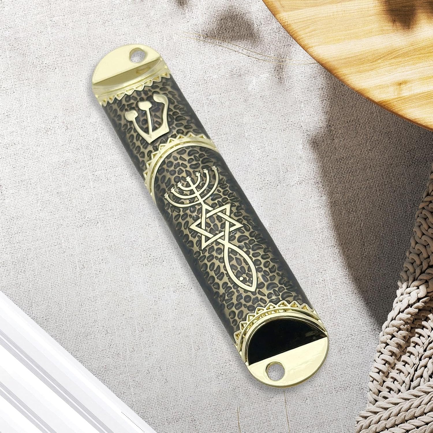 Stylish Mezuzah Case for Home Blessings and Protection Black 106cm