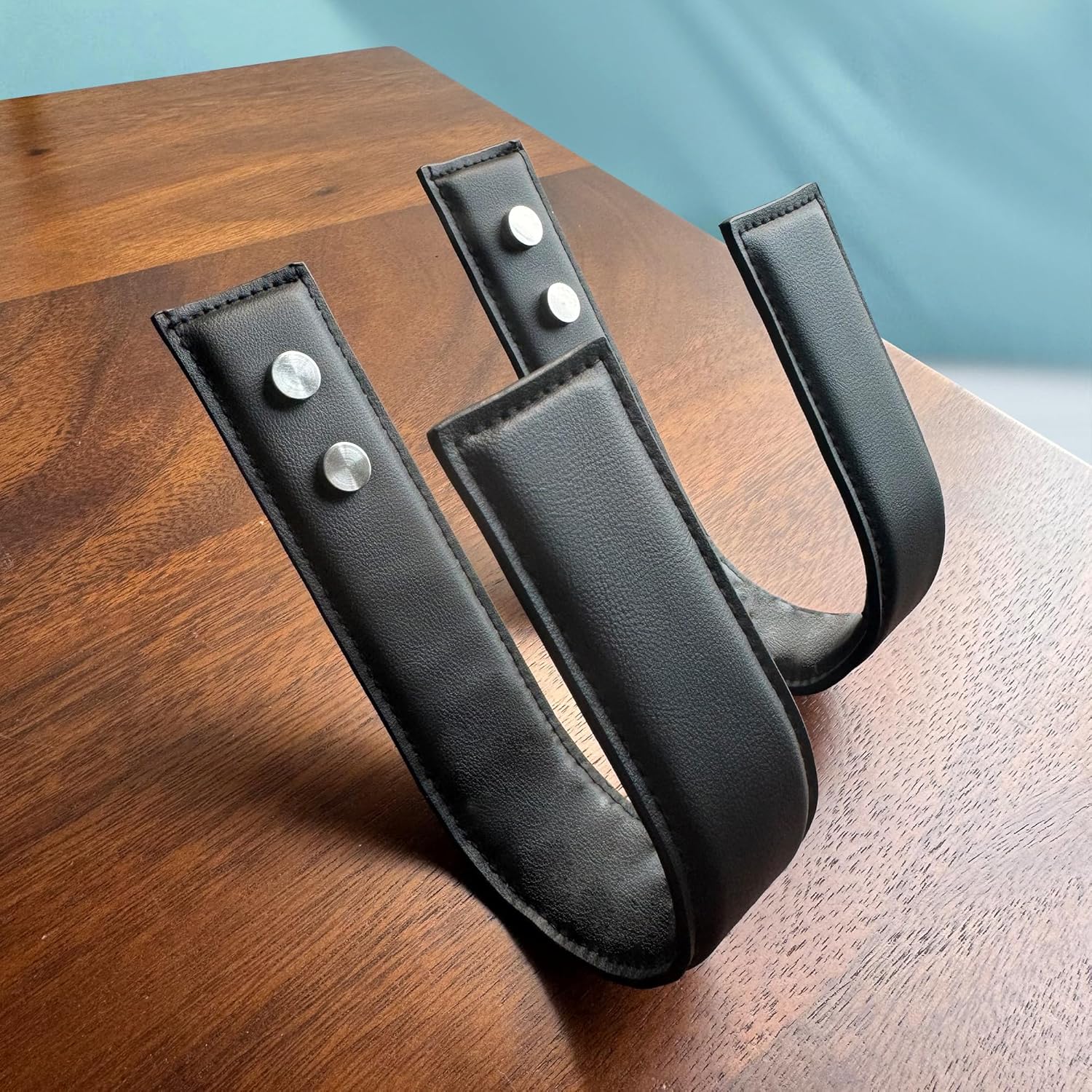 OCIOLI Modern Black Curtain Tiebacks 2 Pack