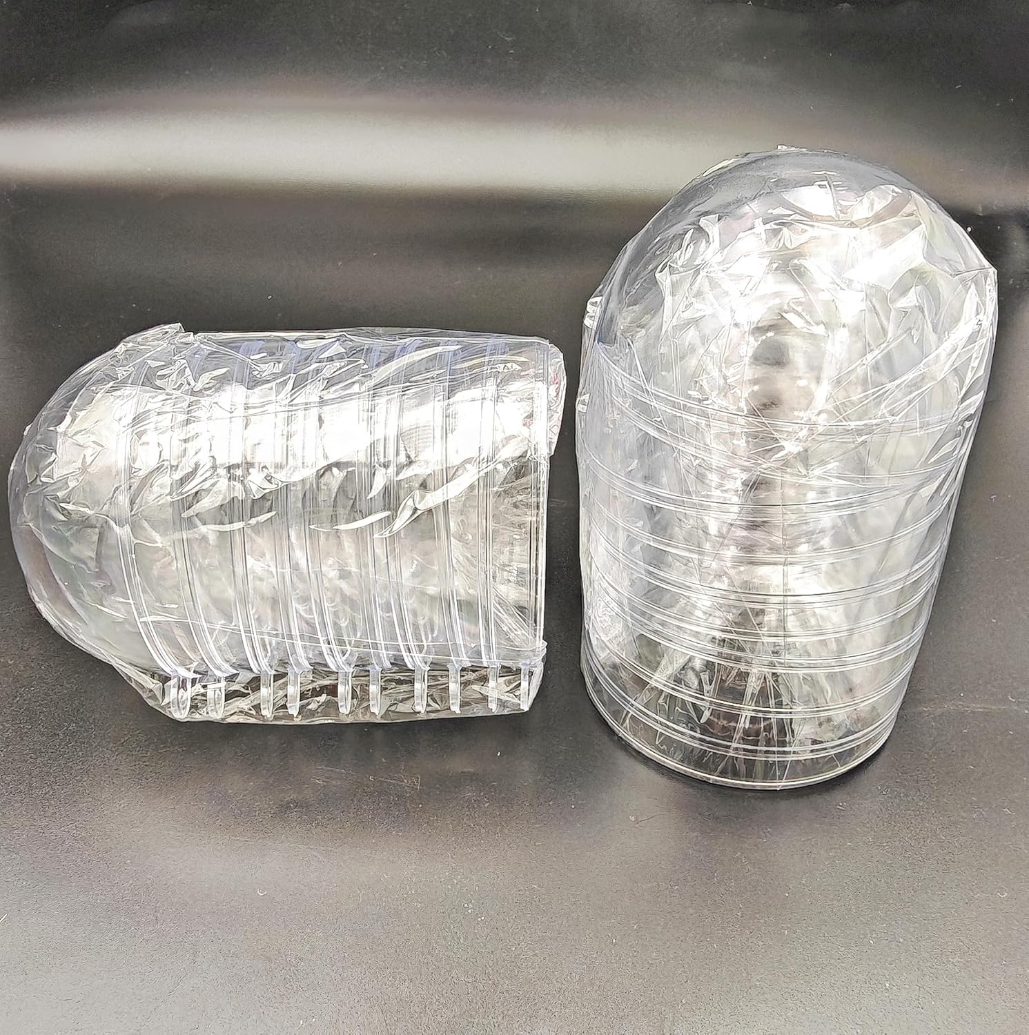 YOZIEMQ Acrylic Hollow Ball Set 8cm 10PCS Clear Ornaments for Christmas Wedding Party Decor