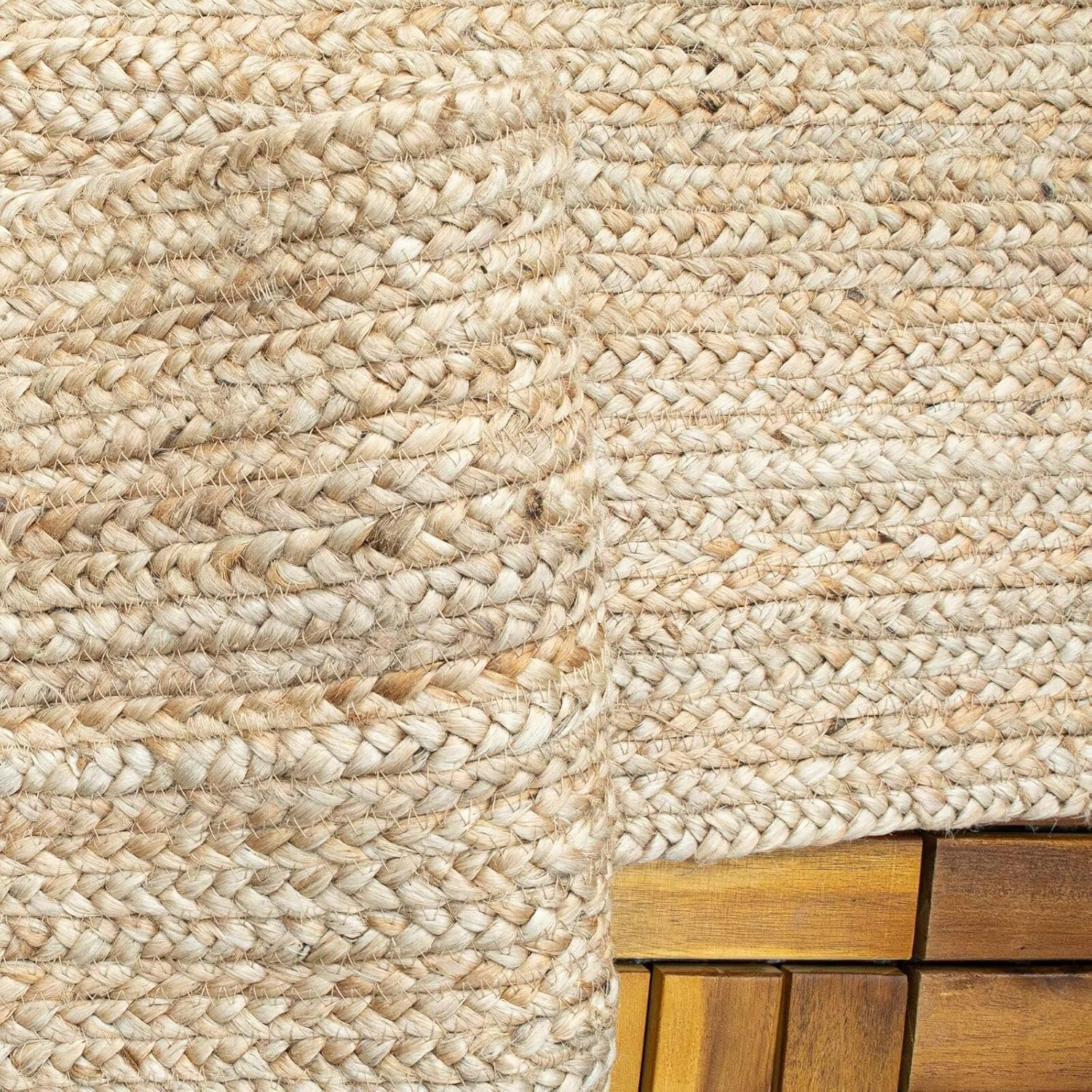 Shatex Hallway Runner Rug 2x6 Natural Jute Reversible