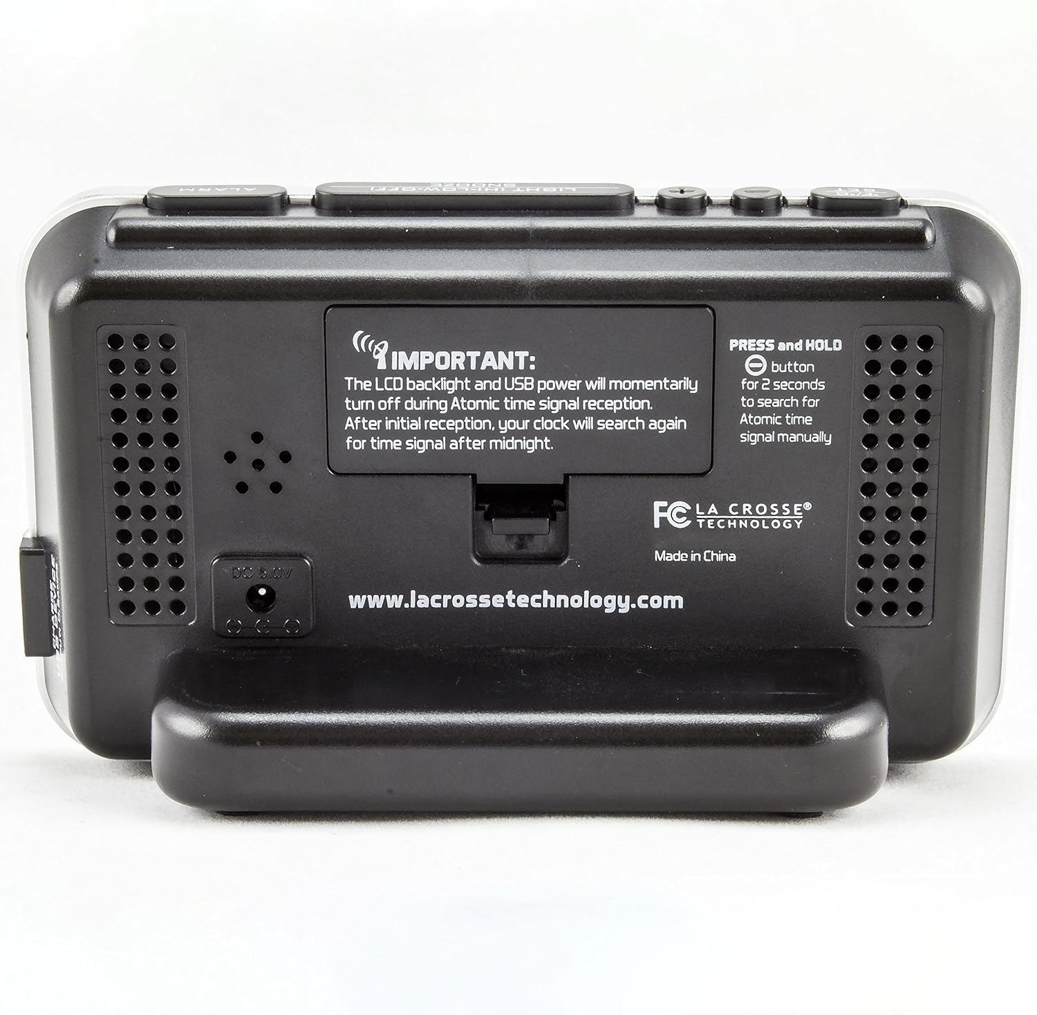 La Crosse Technology Atomic Color Alarm Clock with USB Charging