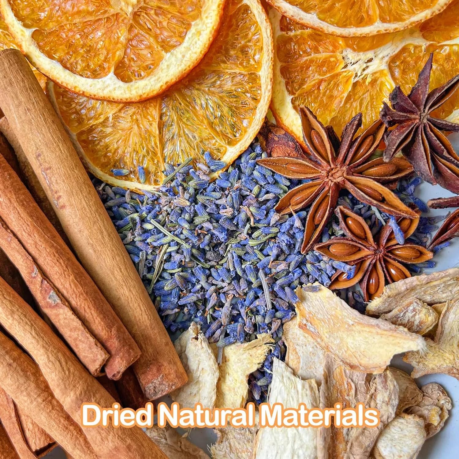 Cozy Nights Stovetop Potpourri with Cinnamon Ginger Lavender Anise Star and Orange