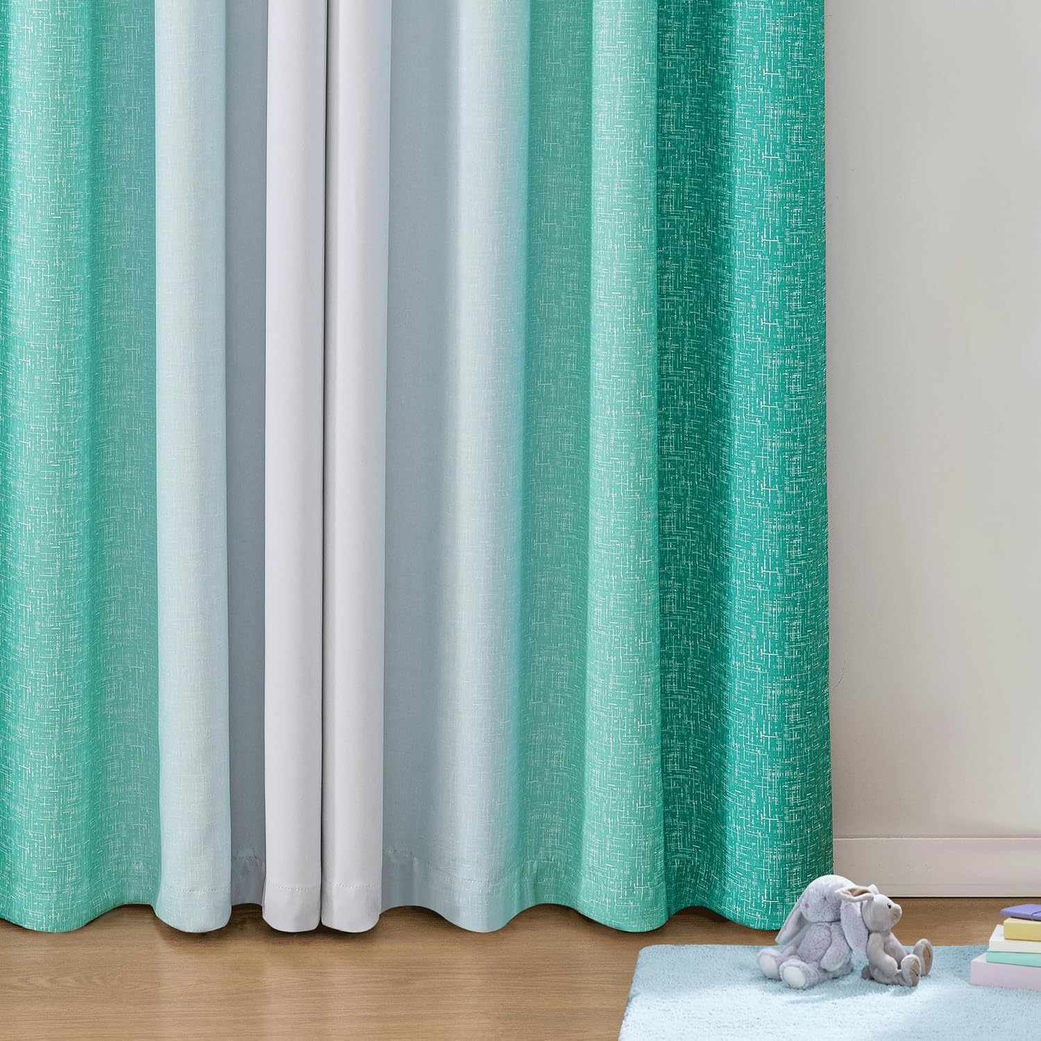 Geomoroccan Ombre Blackout Curtain Panels 63 Inch 52x63 2 Set