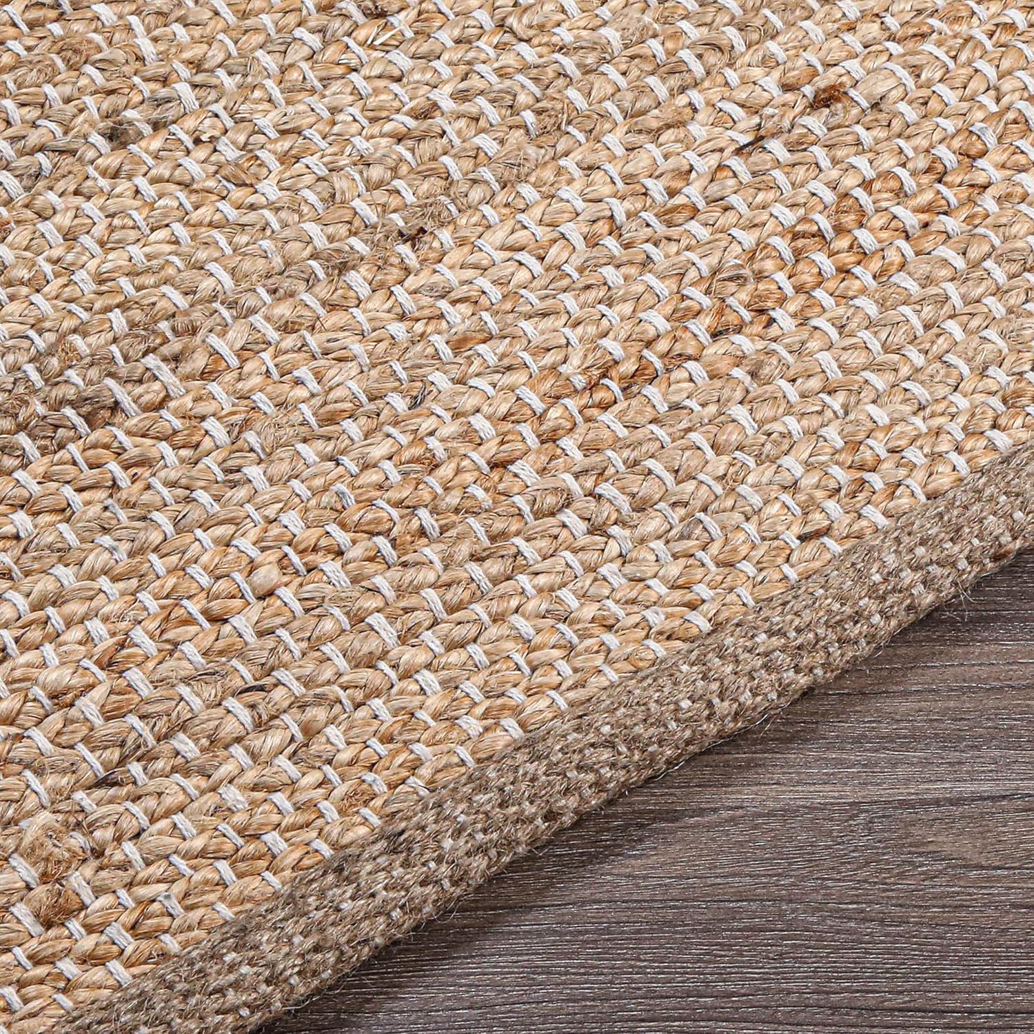 Hausattire Jute Woven Runner Rug 2x6 Natural